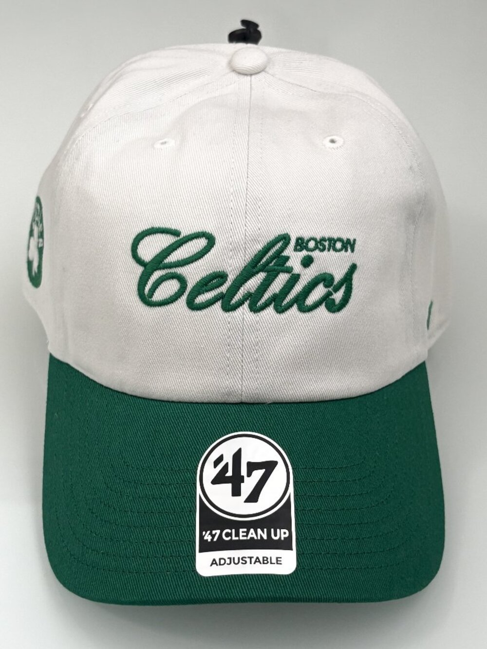 '47 Brand Boston Celtics Clean Up Foundational 2 Tone White Green Hat NBA NWT